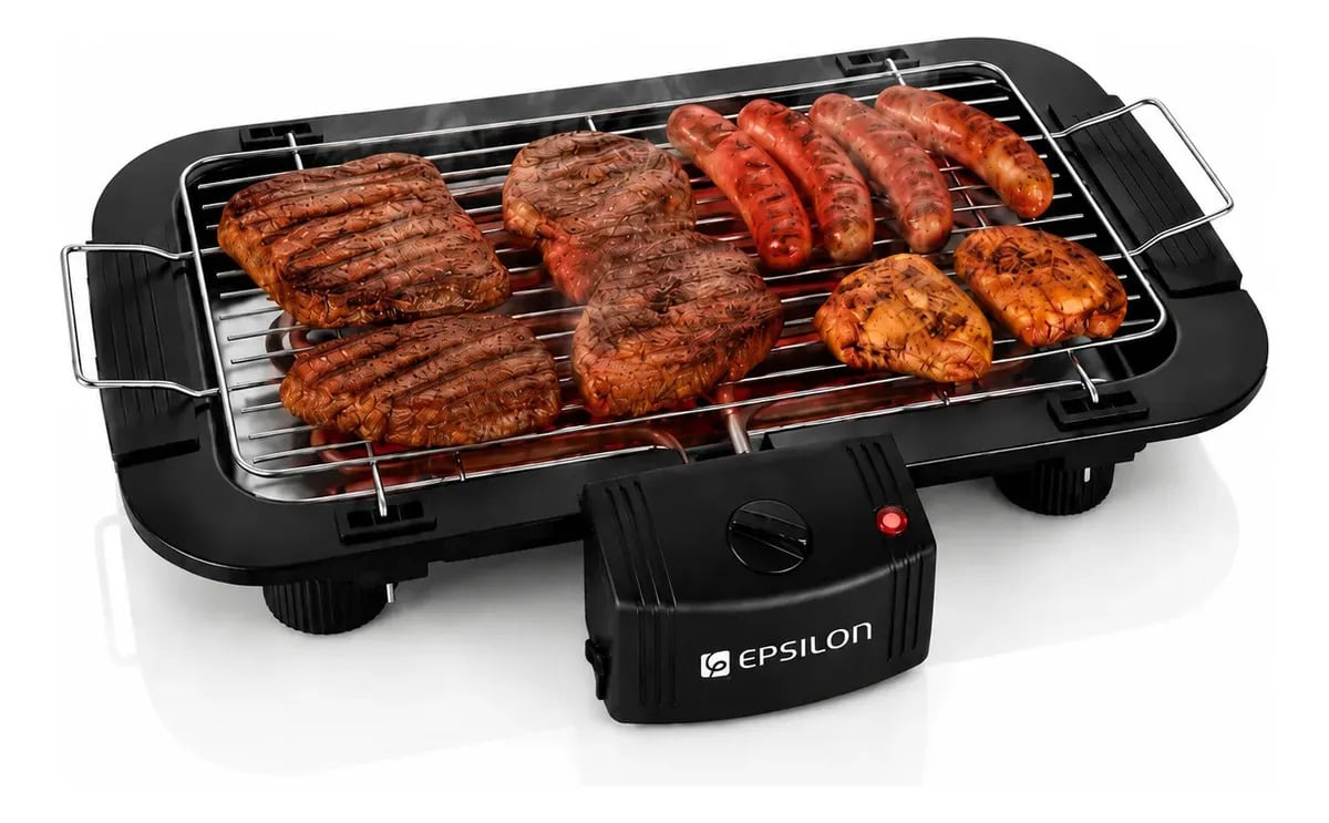 Eps-3091 Churrasqueira Elétrica Sem Fumaça Grill Ajuste de temperatura Epsilon — Eletros de cozinha