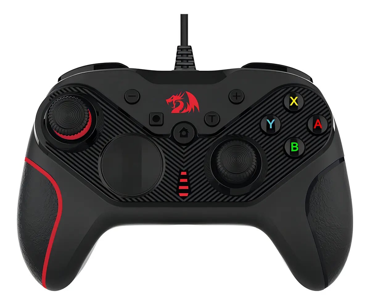 Controle Gamer Redragon Rift G710 Pc E Ps3 Preto E Vermelho — Controles para PC e celular