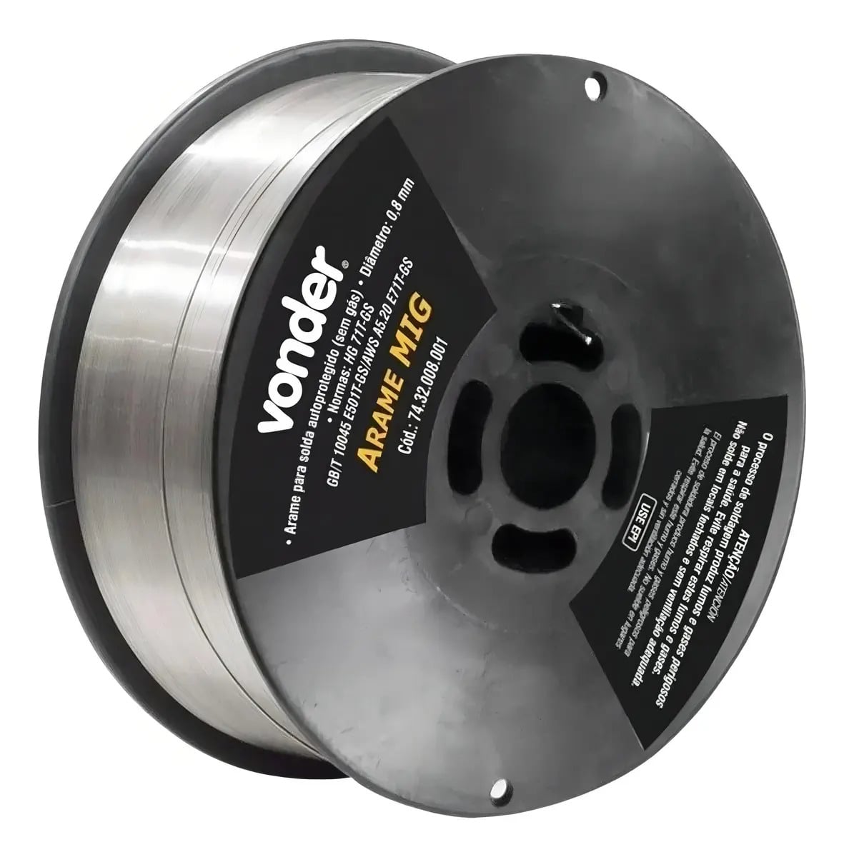 Arame Solda Mig 0.8mm Carretel 1kg Sem Gas Vonder E71t-gs — Acessórios para Ferramentas
