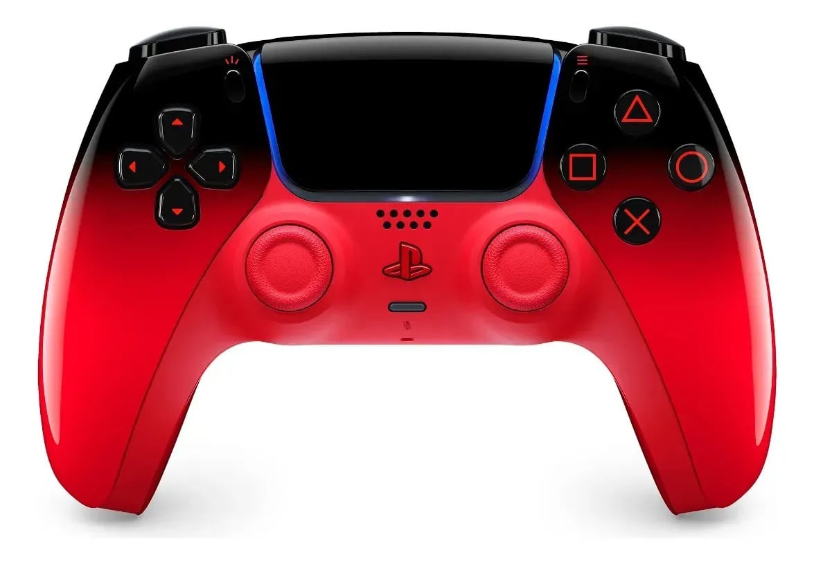 Controle Sem Fio Sony DualSense Hyperpop para PS5, Vermelho Techno Red — Controles para PC e celular