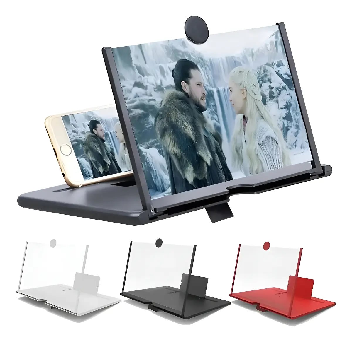 Lente De Aumento Tela 3d Suporte Ampliador De Zoom Celular — Acessórios para Celulares