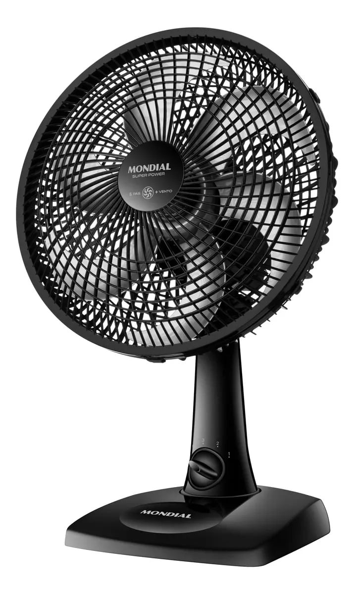 Ventilador de Mesa 30cm Super Power Mondial 60W VSP-30-B — Ar e Ventilação