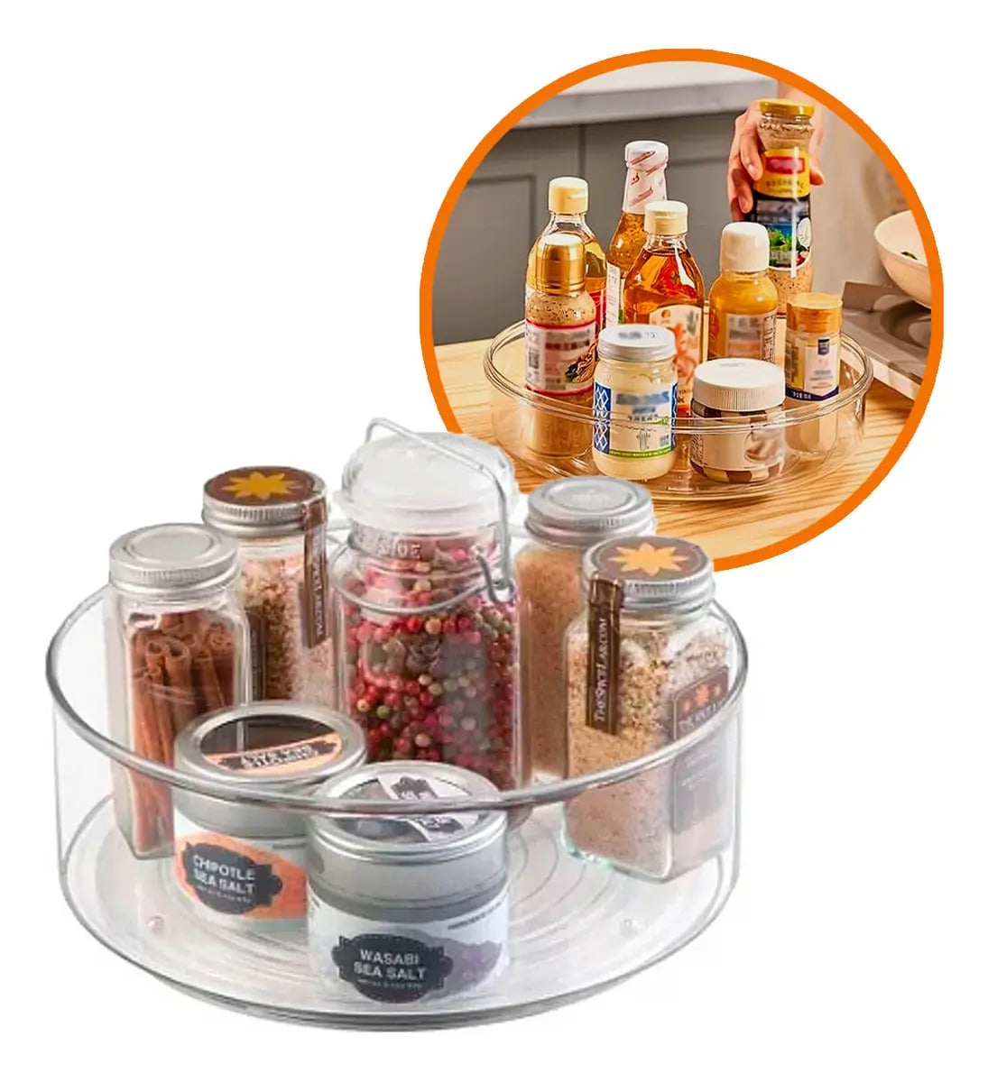 Organizador Giratório G - 015423 — Maquiagem