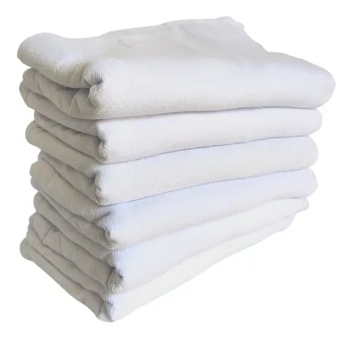 Pano De Prato Liso Branco O Legítimo Kit 10 Pronta — Têxteis de Casa e Decoração