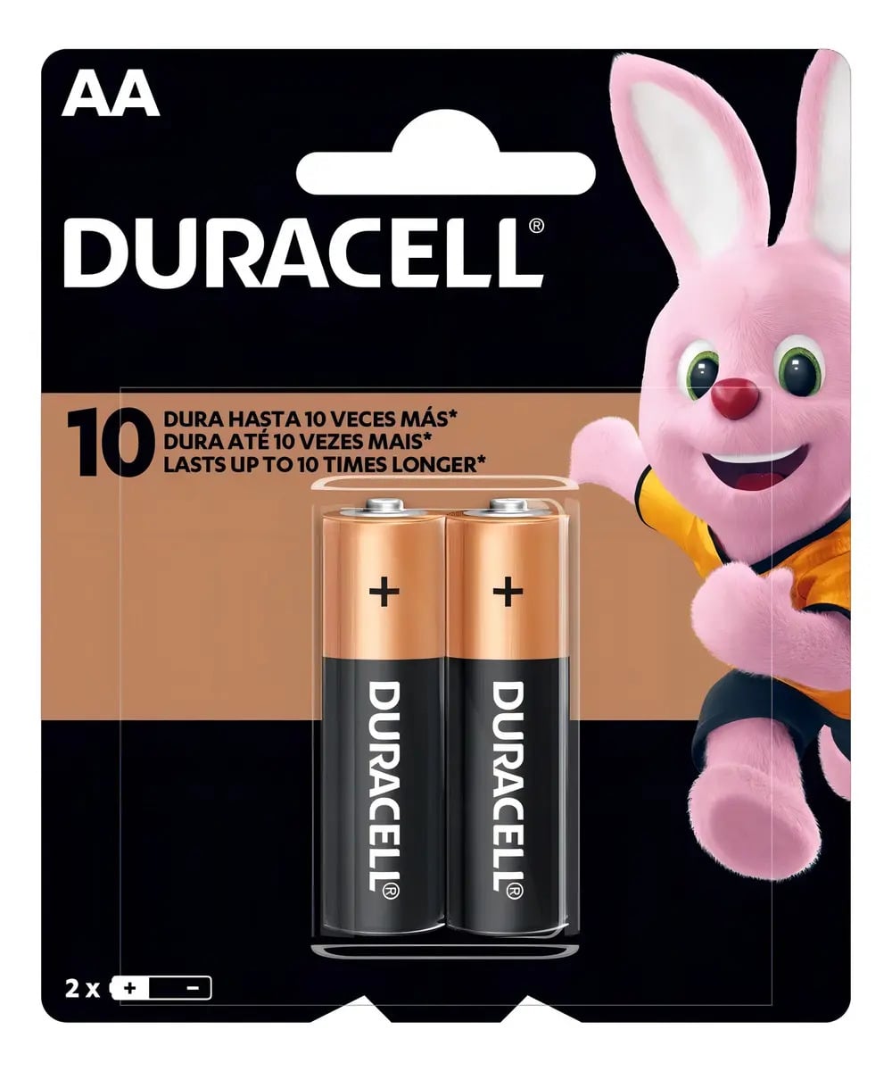 Pilha Alcalina Aa Pequena Duracell Com 2 Unidades — Pilhas e Carregadores