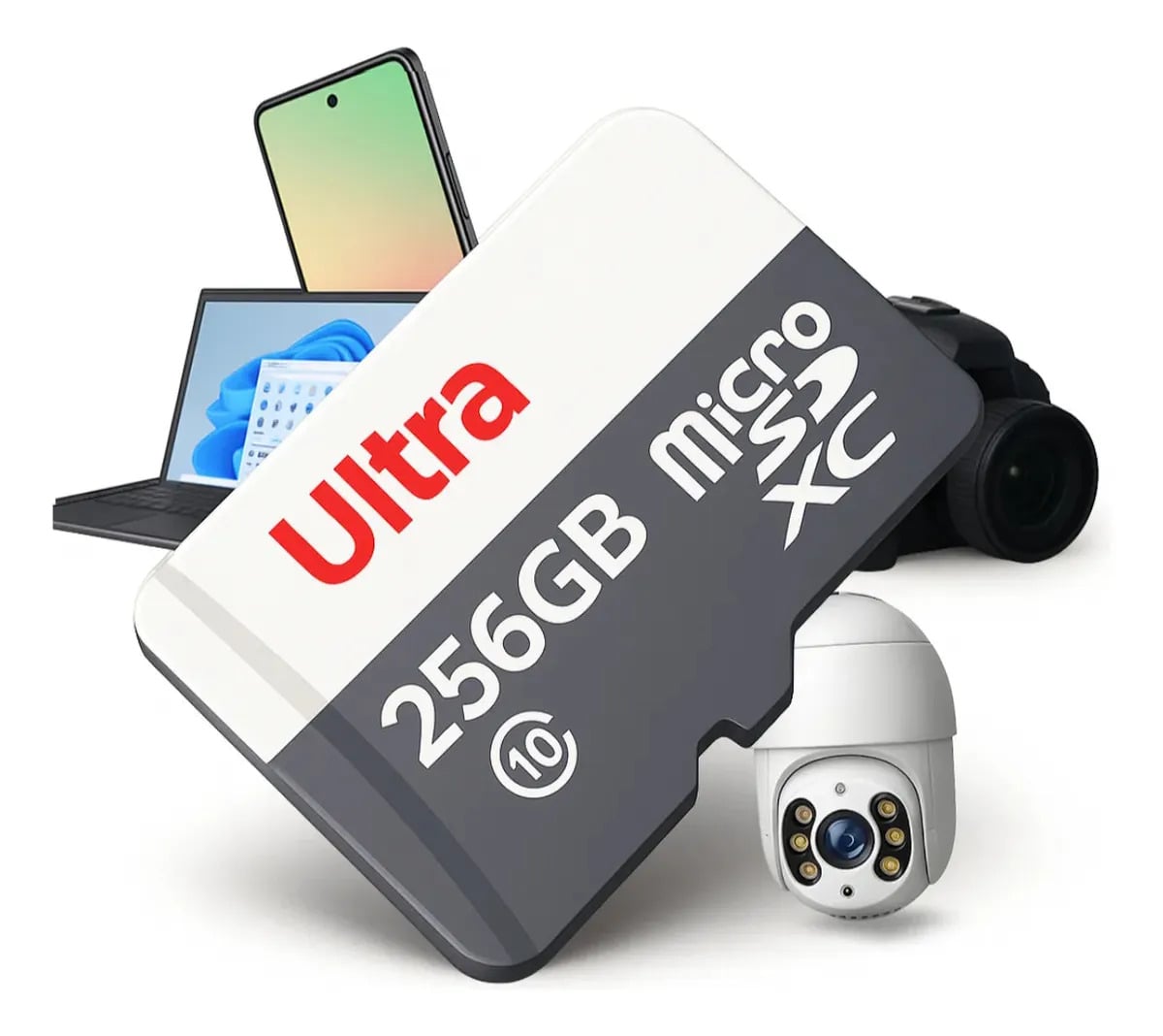 Cartão De Memória Para Câmeras Wi-fi 256gb Micro Sd Drones — Acessórios para Celulares