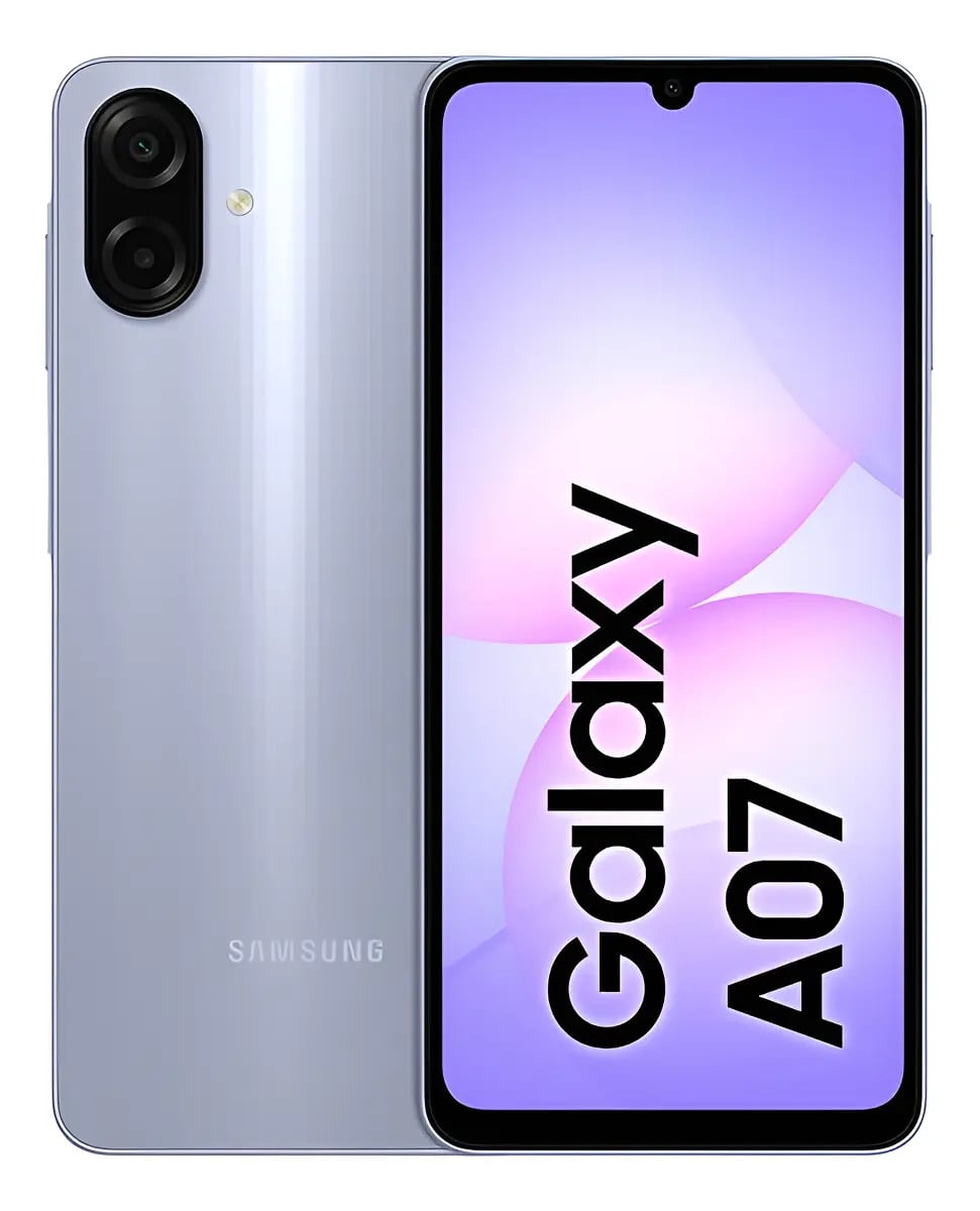 Celular Samsung Galaxy A07 128gb, 4gb, Câmera 50mp, Tela 6.7 , Proteção Ip54, Processador 6nm - Violeta — Celulares e Smartphones