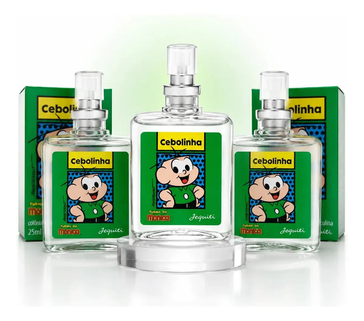 Kit 3 Perfumes Cebolinha Jequiti 25ml Infantil Turma da Mônica Colônia Masculina Kit Presente Original — Perfumes