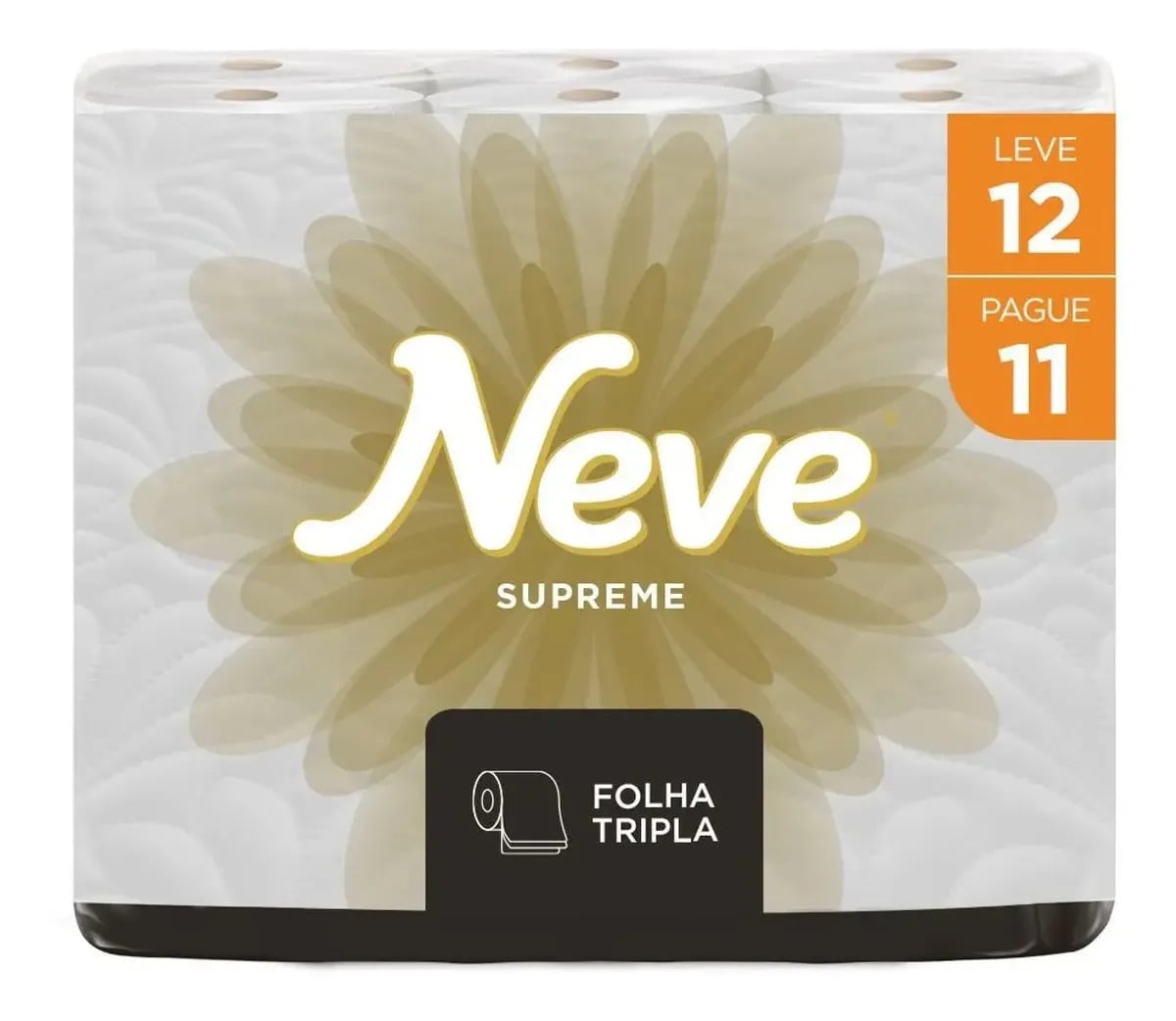 Papel Higiênico Supreme Folha Tripla Com 12 Rolos Neve — Cuidado da Casa e Lavanderia