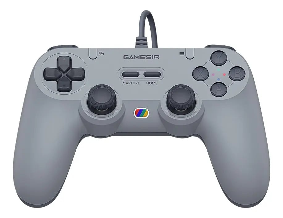 Controle Gamesir Tegenaria T3 Lite Com Fio Para Pc Switch Android Ios Steam Celular Hall Effect Usb Design Ergonômico Cinza — Controles para PC e celular