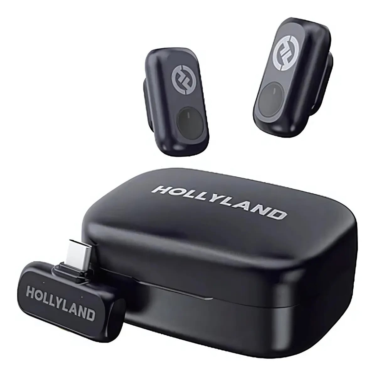 Microfone Hollyland Lark A1 Duo Usb-c cor Preto — Microphones