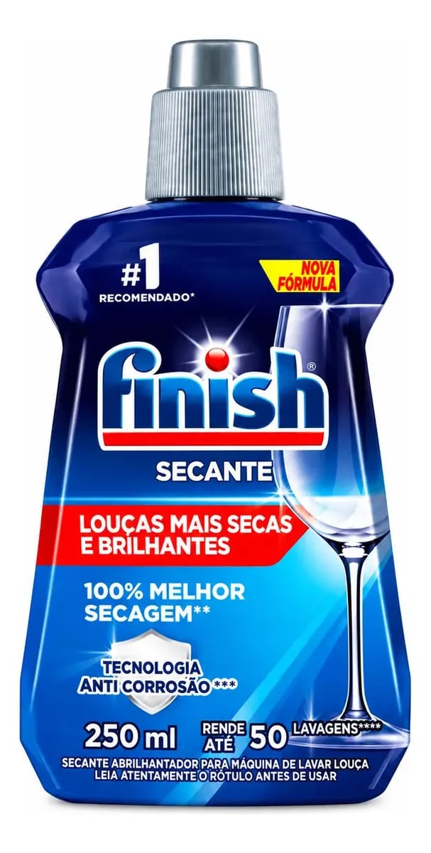 Finish Secante Abrilhantador para Lava-Louças 250 mL — Cuidado da Casa e Lavanderia