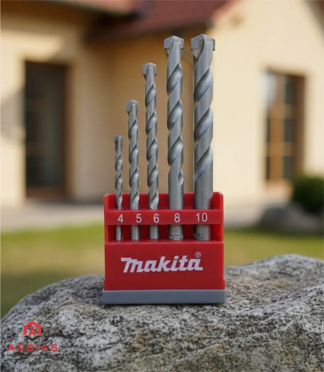 JOGO BROCA WIDIA CONCRETO 5 Pecas 4a10mm - MAKITA D03894 — Acessórios para Ferramentas