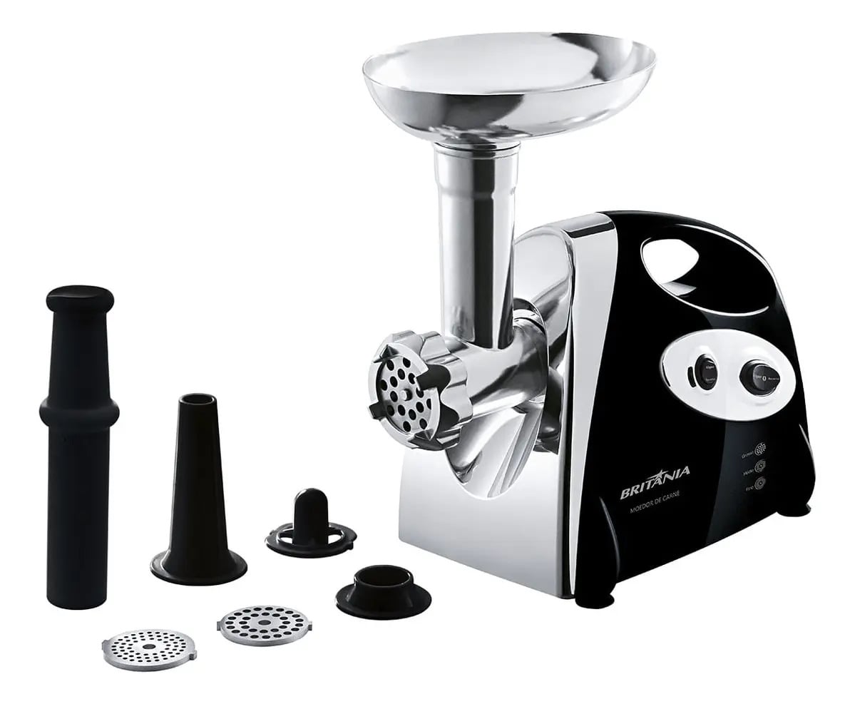 Moedor De Carne Elétrico Britânia Preto 350w — Moedores de carne