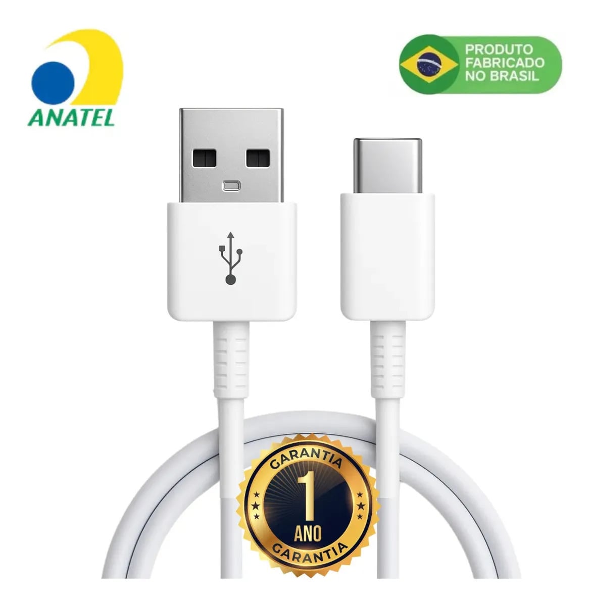 Cabo Carregador Usb-C Para Samsung A04 A05 A06 A07 A14 A15 A16 A17 A24 A25 A26 A27 A54 A55 A56 A57 Tramissão De Dados Carga Rápida — Acessórios para Celulares