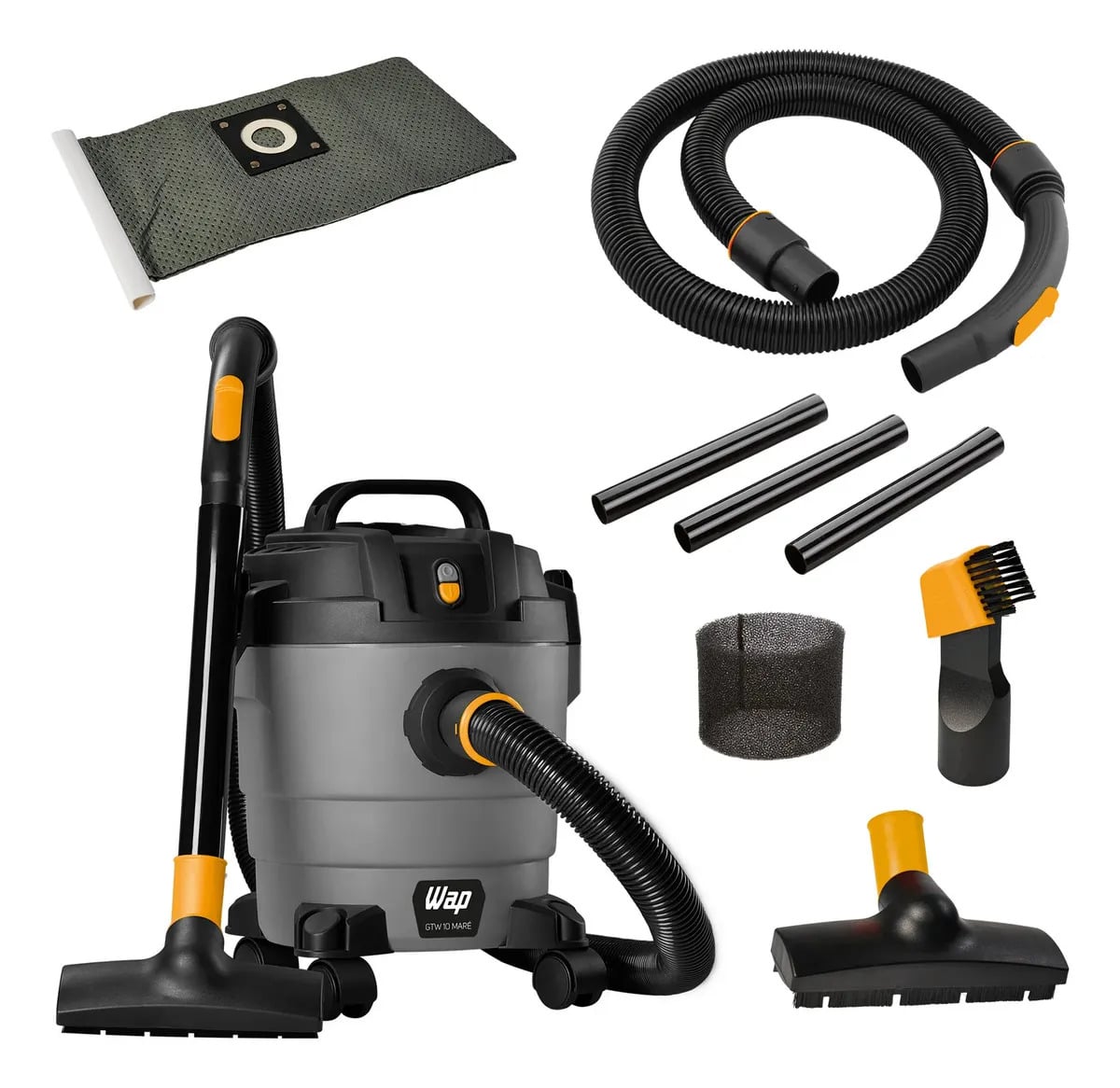Aspirador Pó E Água Soprador Wap Gtw 10 Maré 1400w Cor Cinza — Pequenos Eletrodomésticos