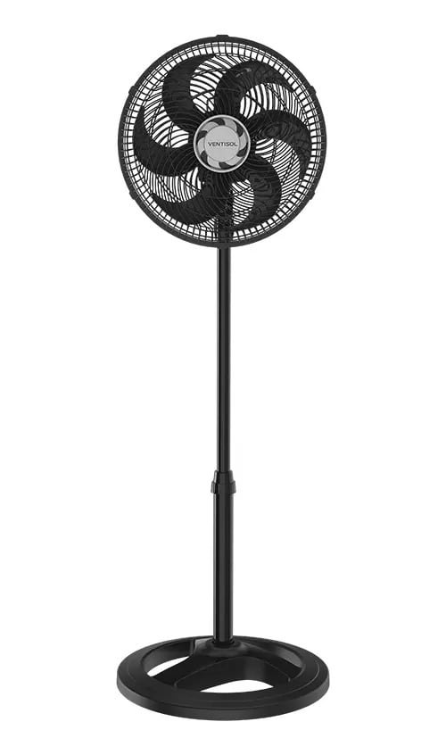Ventilador de Coluna Ventisol Turbo 6 Pás 30cm Preto 8234 — Fans
