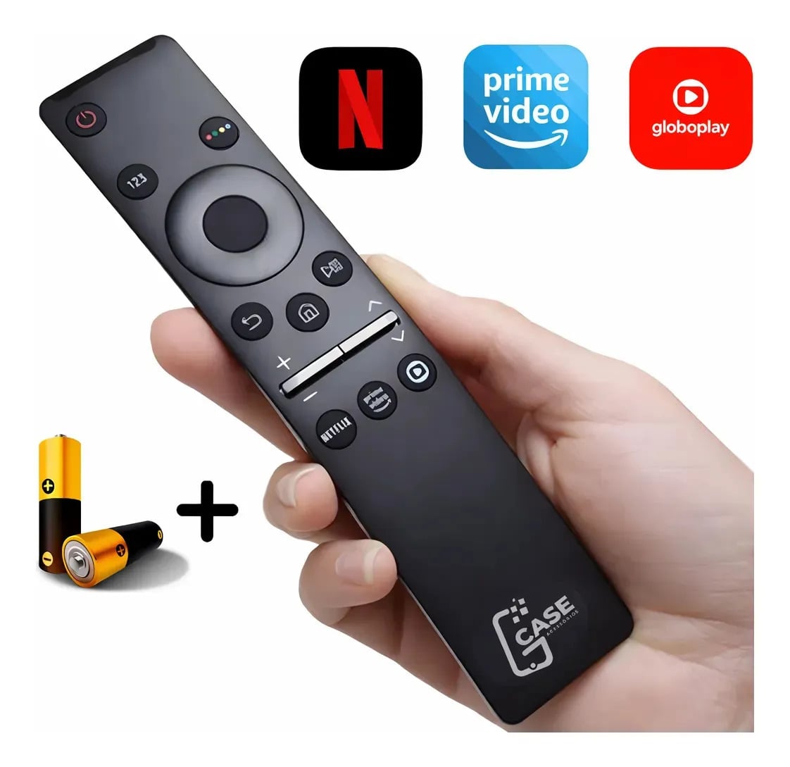 Controle Remoto Para Smart Tv Samsung ETeclas Netflix Prime Video Globoplay — Controles Remotos
