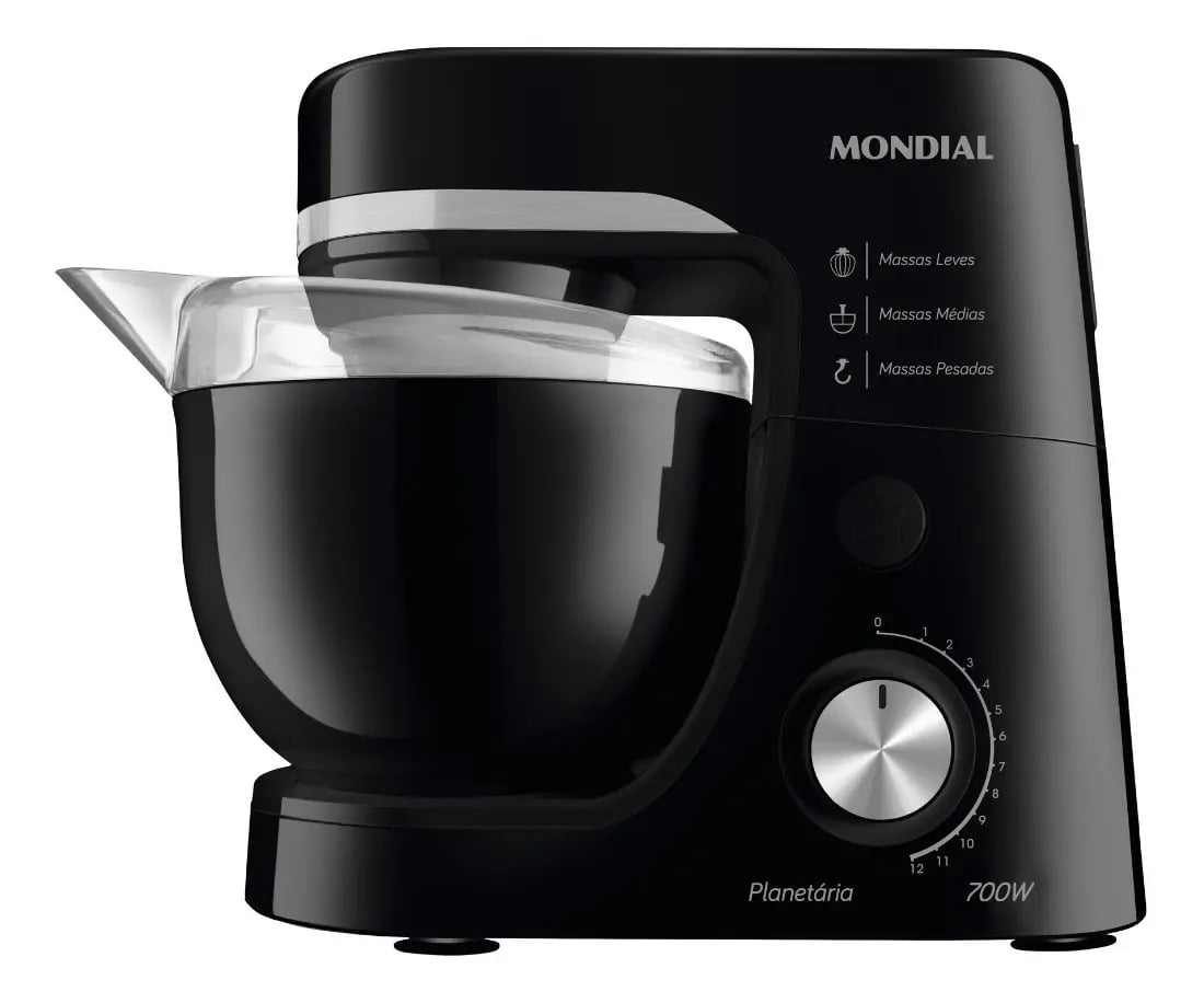 Batedeira Planetária, Mondial, 700W - BP-03-B — Eletros de cozinha