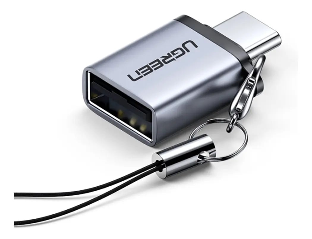 Cabo Adaptador Ugreen OTG Usb 3.0 Para Usb-C Tipo-C Com Chaveiro — Acessórios para Celulares