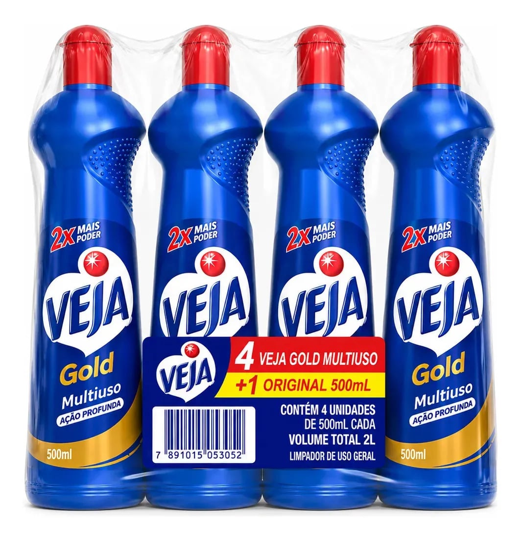 Kit Veja Gold Multiuso 500ml 4 unidades — Cuidado da Casa e Lavanderia