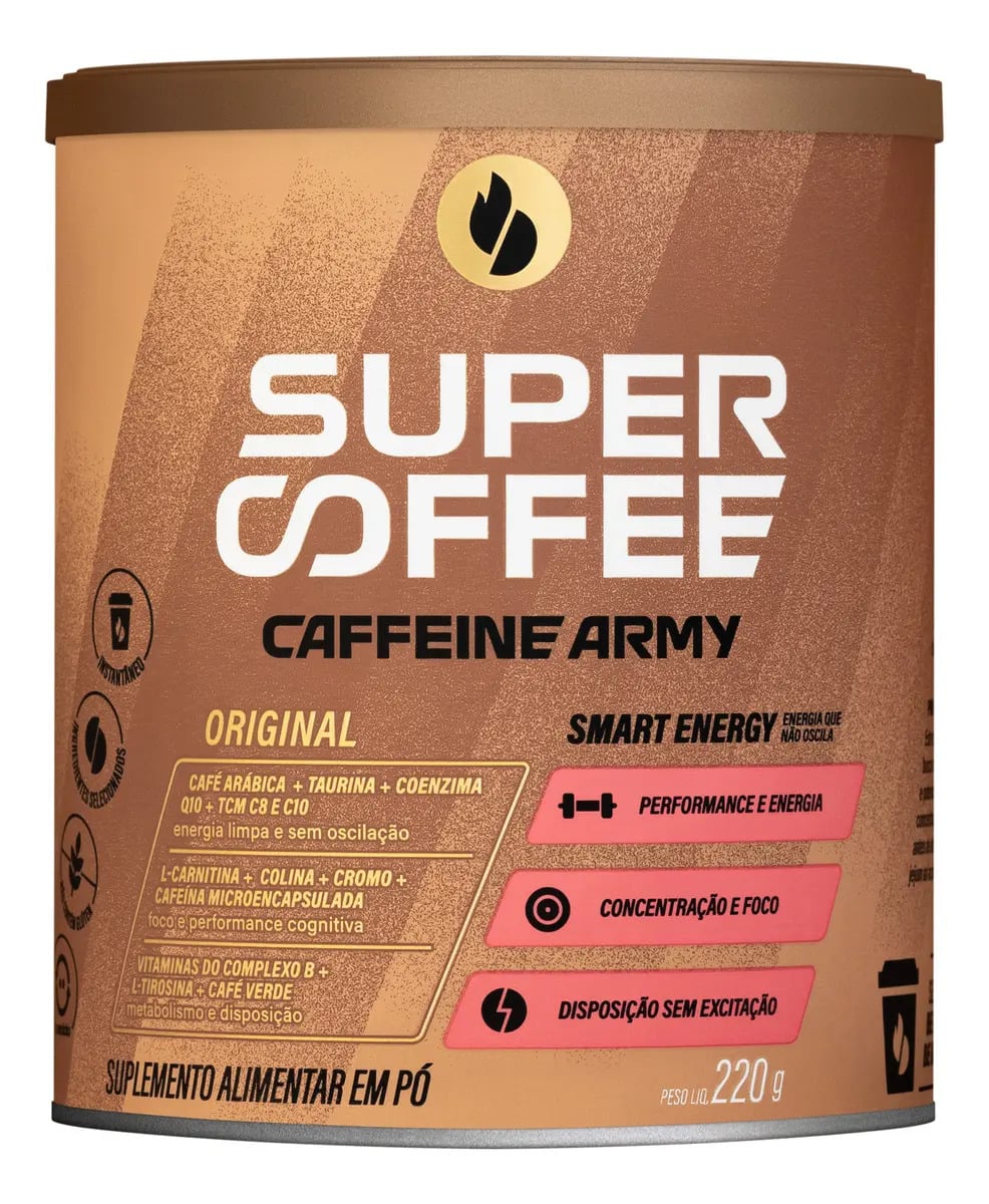 Supercoffee Tradicional - Classic Size (220g) - Caffeine Army — Suplementos Alimentares