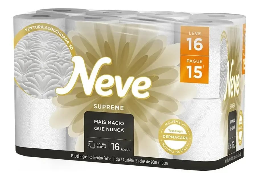 Neve Supreme 16 rolos — Cuidado da Casa e Lavanderia