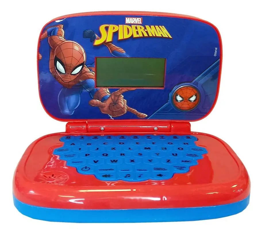 Laptop Infantil Educativo Spider Man Candide — Brinquedos Eletrônicos