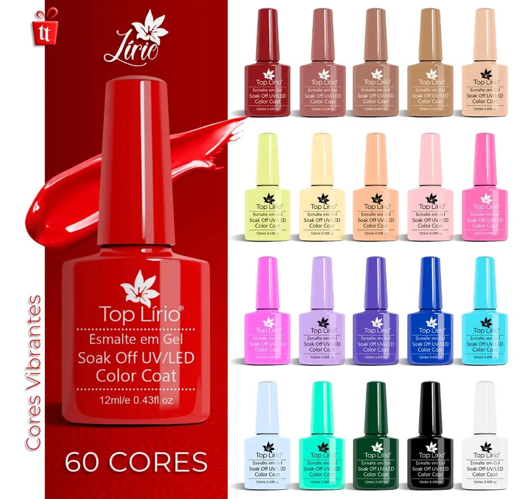 Kit 10 Esmaltes Unha Gel Polygel Manicure Pedicure — Manicure e Pedicure