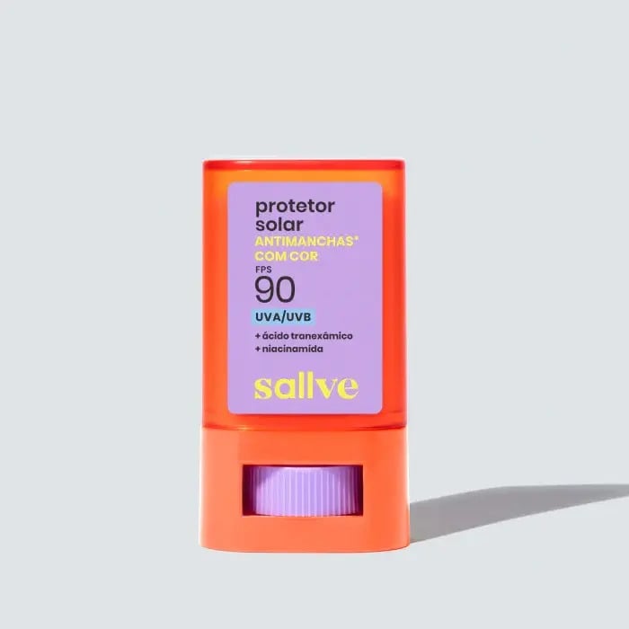 Protetor Solar Antimanchas Com Cor 2 Em Bastão 90fps Sallve — Cuidados com a Pele