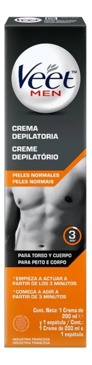 Creme Depilatório Veet Men Pele Normal 200ml — Depilação