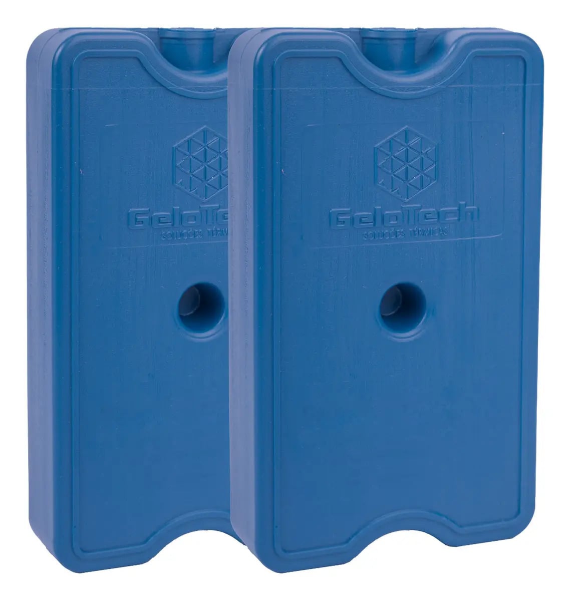 Kit 2 Gelo Placa Gel Artificial Reutilizável Rígido 500ml Cor Azul-marinho — Cozinha