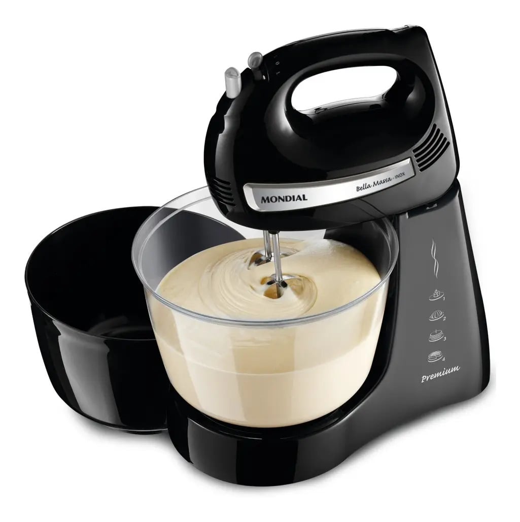 Batedeira Bella Massa, Mondial, 500W - B-23 NP — Eletros de cozinha