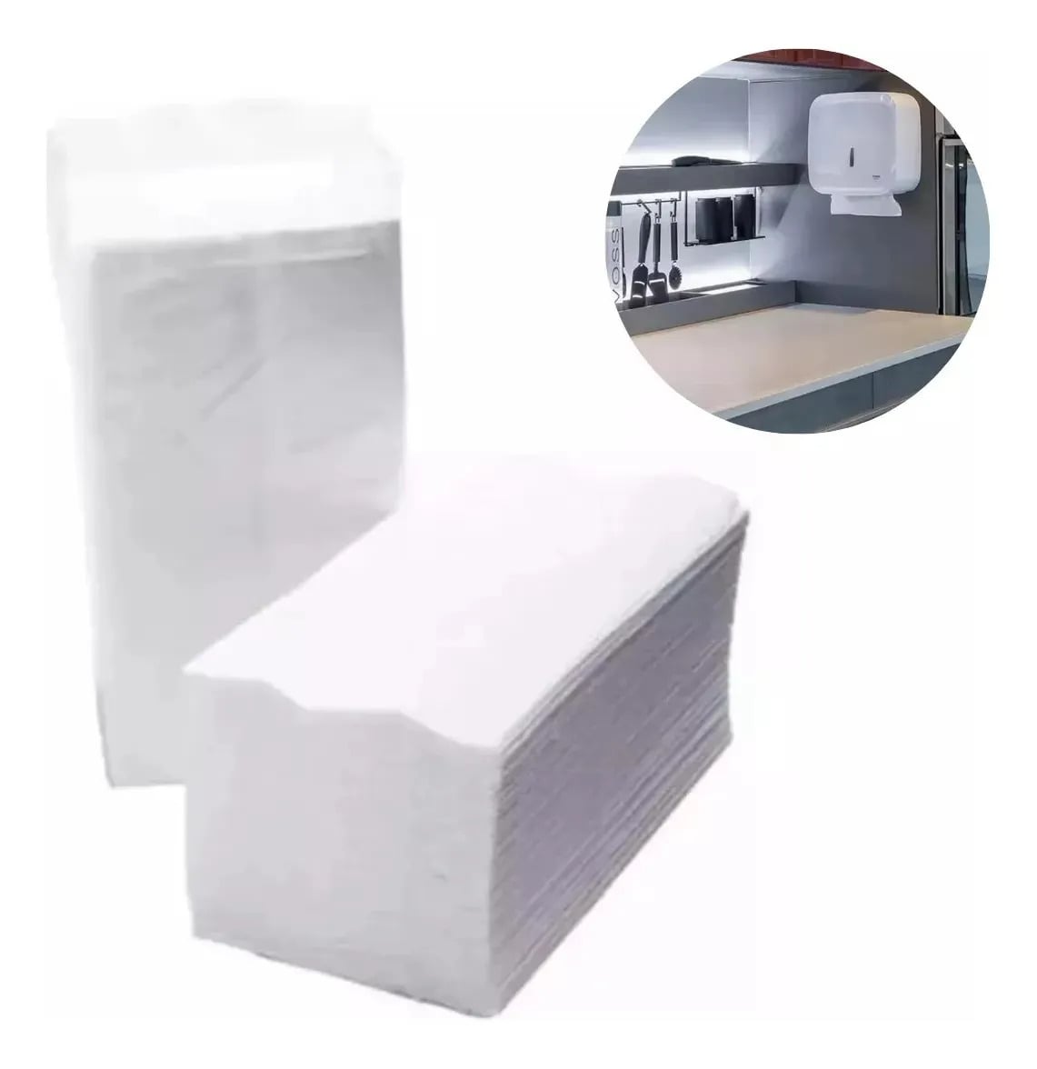 Kit 4000 Papel Toalha Interfolha Branco Puro Mandu Plast — Cuidado da Casa e Lavanderia