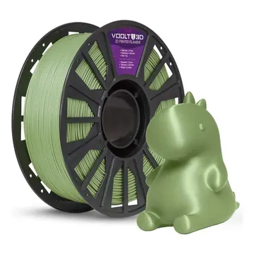Filamento Pla Verde Oliva Musgo Velvet 1Kg Voolt3D Aveludado Produto Brasileiro Peças Impressas