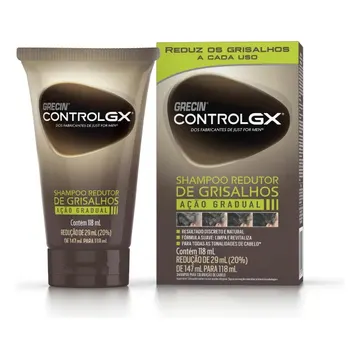 Shampoo Tonalizante Grecin Control GX Reduz Grisalho 118ml — Cuidados com o Cabelo