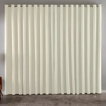Cortina Blackout Em Tecido 3,00x2,80 Corta Luz Cor Palha — Enfeites e Decoração da Casa