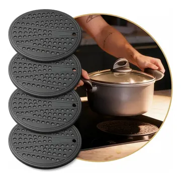 Kit 4 Protetor Silicone Fogão Indução Cooktop Antiderrapante — Utensílios úteis