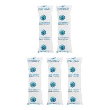 Kit 5 Gelo Gel Artificial Reutilizável Flexível 45g Cor Azul-marinho — Cozinha