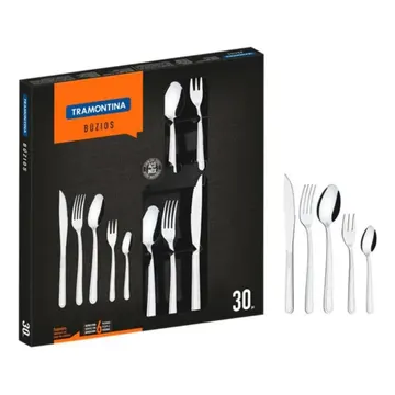 Faqueiro Búzios Em Aço Inox 30 Peças Tramontina — Cozinha