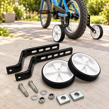 Rodinha Lateral Reforçada Para Bicicleta Infantil Aro 12 14 16 18 20 Aço Regulável Resistente — Ciclismo