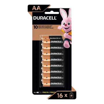 Pilha alcalina aa Duracell com 16 unidades — Pilhas e Carregadores