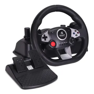 Volante Game Ps3 Ps4 Xbox One 360 Nintendo Switch Android Pc Cor Preto — Volantes e pedais