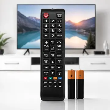 Controle Remoto Para Tv Samsung Smart Hub + 2 Pilhas Audiogeek — Controles Remotos