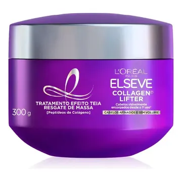 L'Oréal Paris Elseve Collagen Lifter Máscara de Tratamento Condicionante Efeito Teia Para Resgate de Massa com Peptídeos de Colágeno Reconstrói a Fibra e Dá Vol — Cuidados com o Cabelo