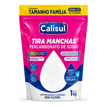 Percarbonato De Sódio 100% Tira Manchas Calisul - Roupas Brancas e Coloridas — Outros