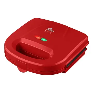 Sanduicheira Grill Elétrica Antiaderente 750w Potente Cor Vermelho — Eletros de cozinha