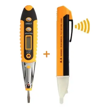 Kit Eletrica Chave Teste Digital + Caneta Detectora Tensão 1 — Medições e Instrumentação