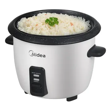 Panela De Arroz Elétrica Midea 7 Xícaras Cozimento Á Vapor Com Tampa De Vidro — Eletros de cozinha