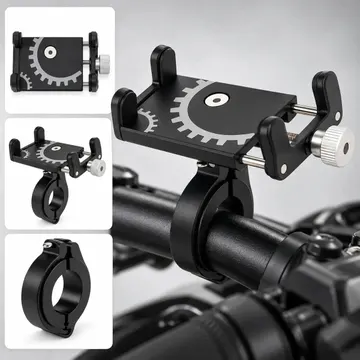 Suporte Celular Bike Moto Regulagem Universal Forte Alumínio Guidão Ajustável Reforçado Resistente À Prova D'água Fixo B Basto — Acessórios para Celulares